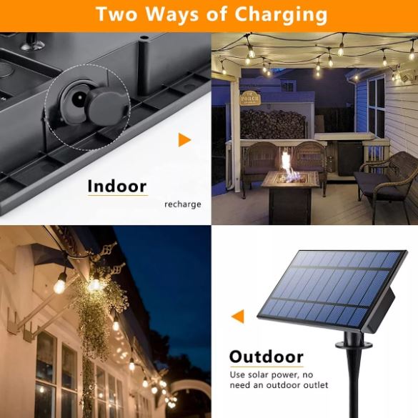 Guirnalda Solar 10 metros, 10 ampolletas