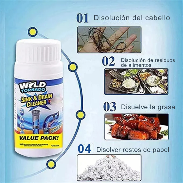 Polvo Limpiador De Drenaje