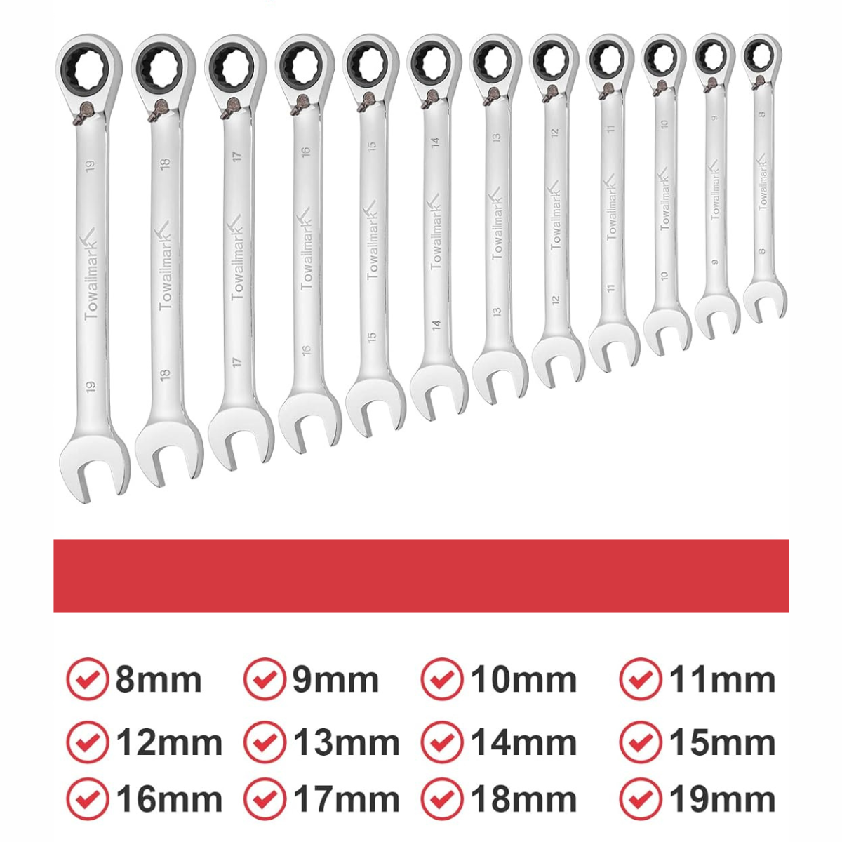 Pack de 20 Llaves Resistente Multiusos