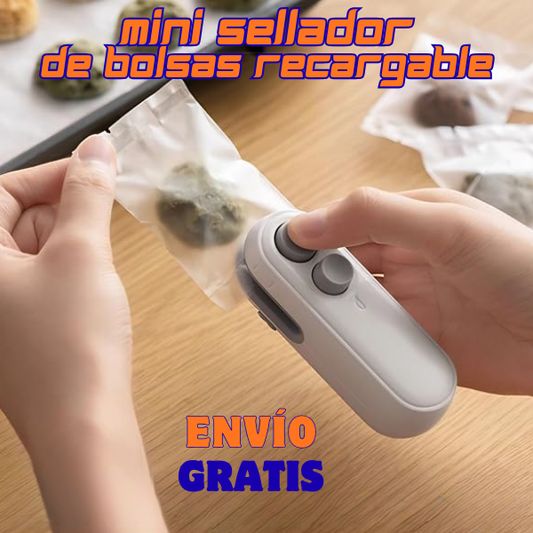 Mini Selladora de Bolsas Portatil Recargable