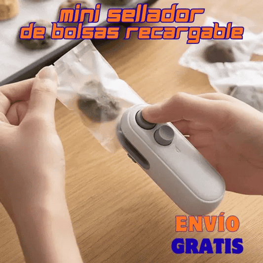 Mini Selladora de Bolsas Portatil Recargable